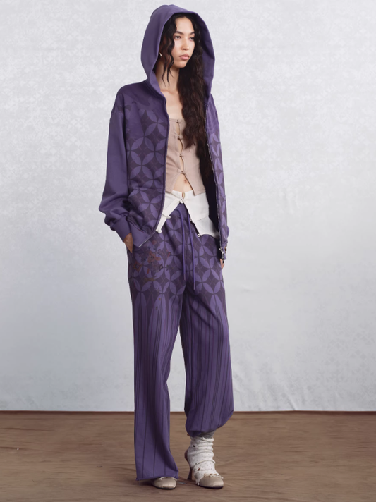 Ink Drift Relaxed Printed Lounge Trousers