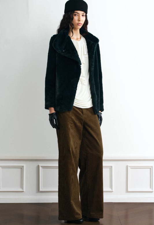 Velour Frost Faux Fur Winter Jacket