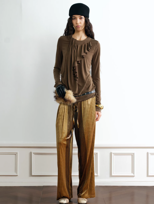 Luna Petal Draped Elegant Base Top