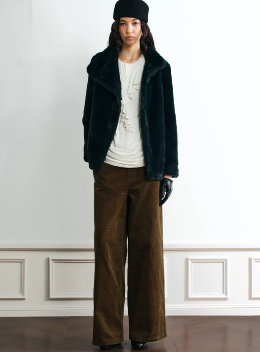 Western Muse Low-Rise Wide-Leg Trousers