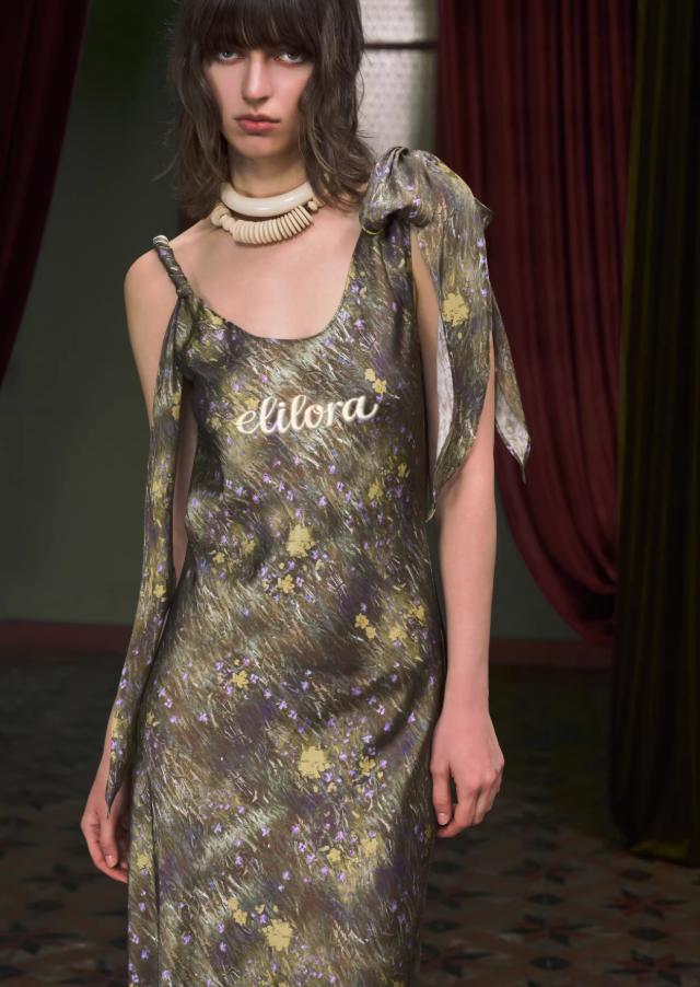 Bloom Ink Printed Slip Dress – elilora