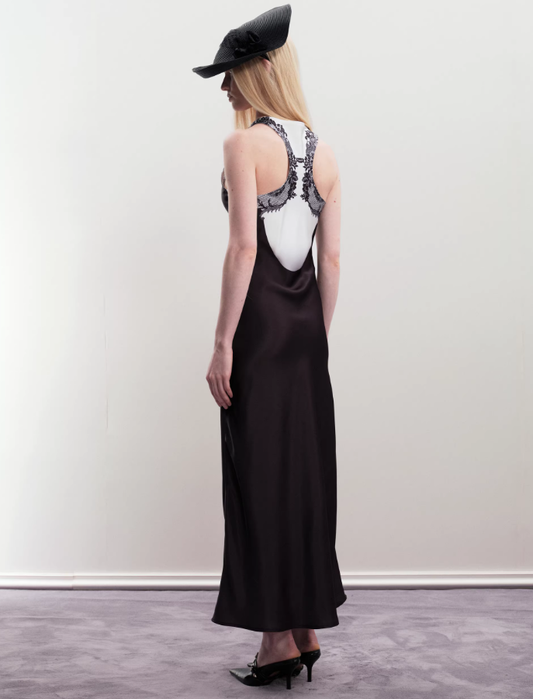 Drape Muse Asymmetric Waist Sleeveless Dress