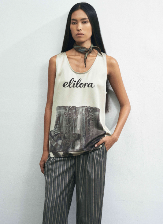Satin Sculpt Waist-Defined Relaxed Blouse
