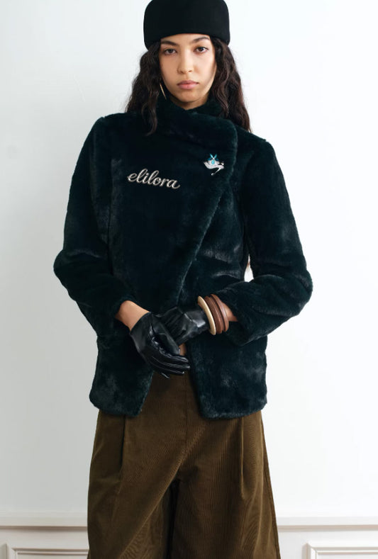Velour Frost Faux Fur Winter Jacket